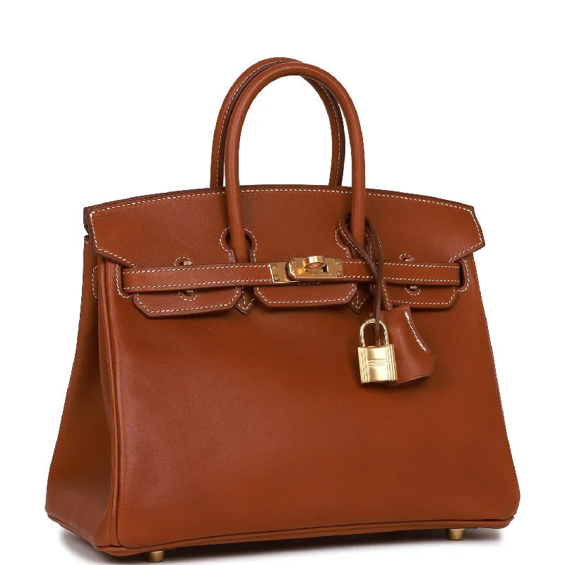 Hermes Birkin 25 Fauve Barenia Gold Hardware