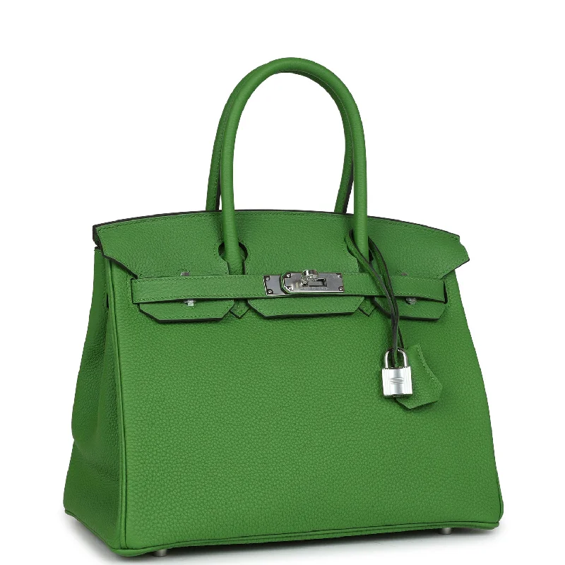 Hermes Birkin 30 Vert Yucca Togo Palladium Hardware