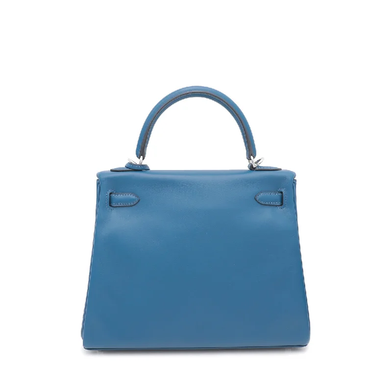 Hermes Deep Blue Retourne Kelly 25 Bag