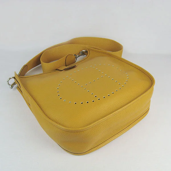 Hermes Evelyne I handbag H6309 yellow silver