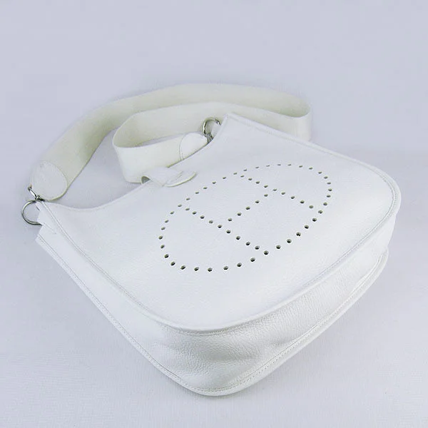 Hermes Evelyne I handbag H6309 white silver