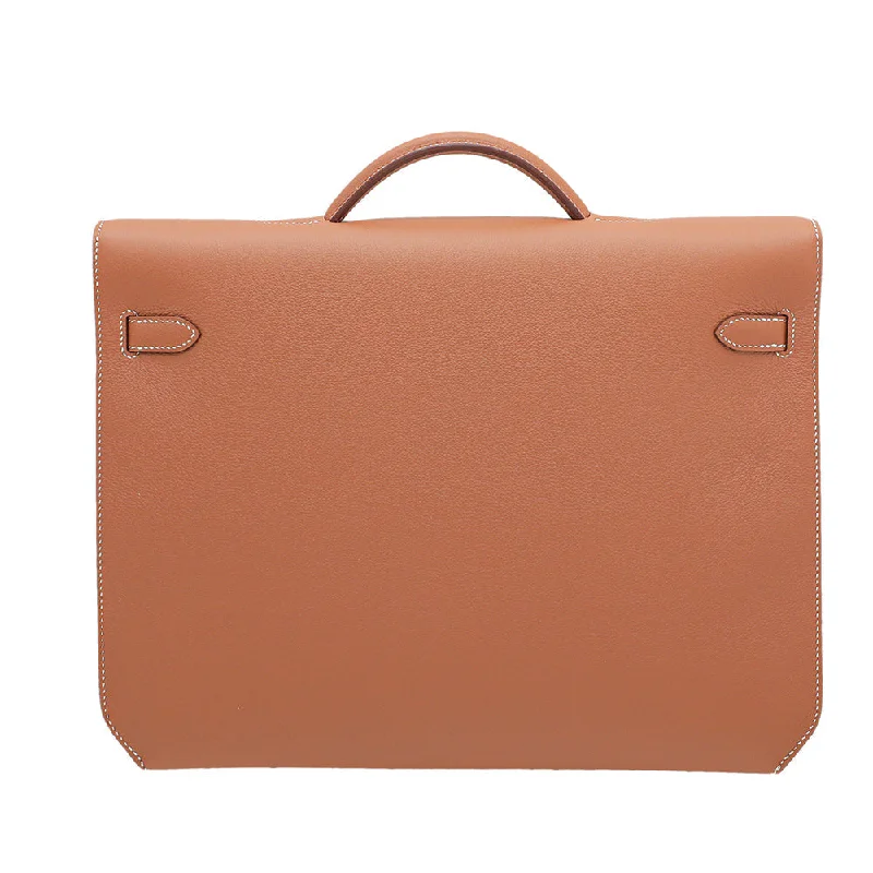 Hermes Gold Kelly Depeches 36 Evercolor Bag