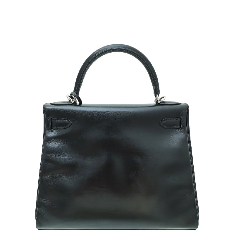 Hermes Black Retourne Kelly 28 Bag