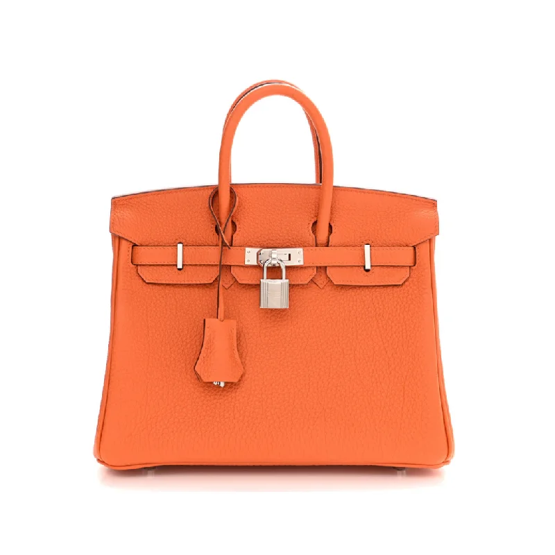 Hermes Birkin 25 Orange Togo Palladium Hardware