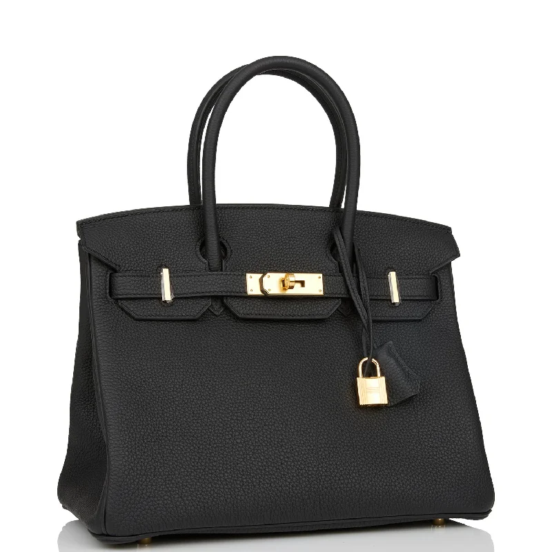 Hermes Birkin 30 Black Togo Gold Hardware