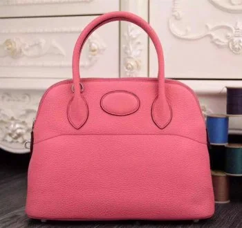 Hermes Bolide 31cm Togo Leather Pink Bag