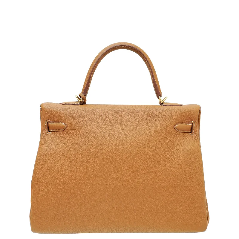 Hermes Gold Retourne Kelly 35 Bag