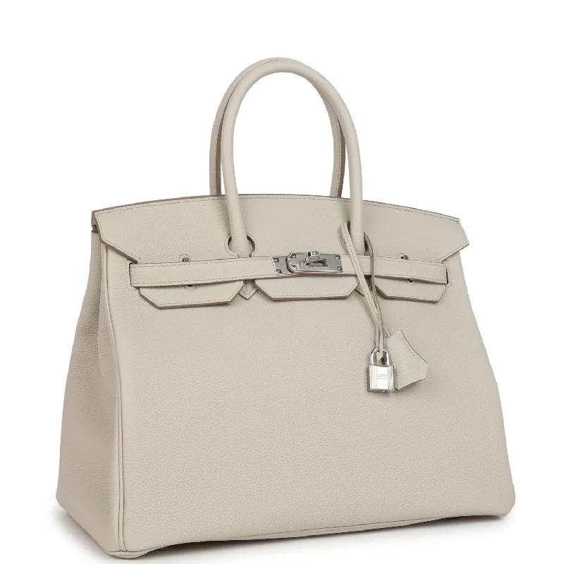 Hermes Birkin 35 Beton Togo Palladium Hardware