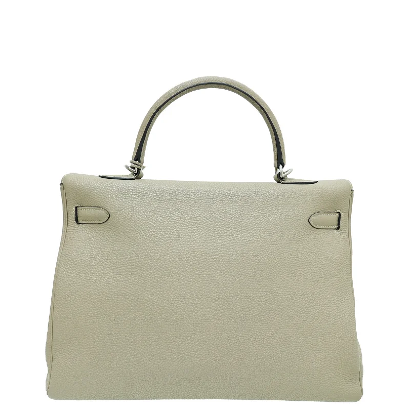 Hermes Gris Tourterelle Retourne Kelly 35 Bag