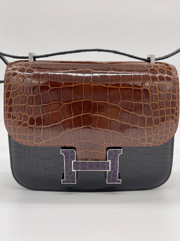 Hermes Constance III 18 Mini Marquetry AL Noir/Miel/Cassic