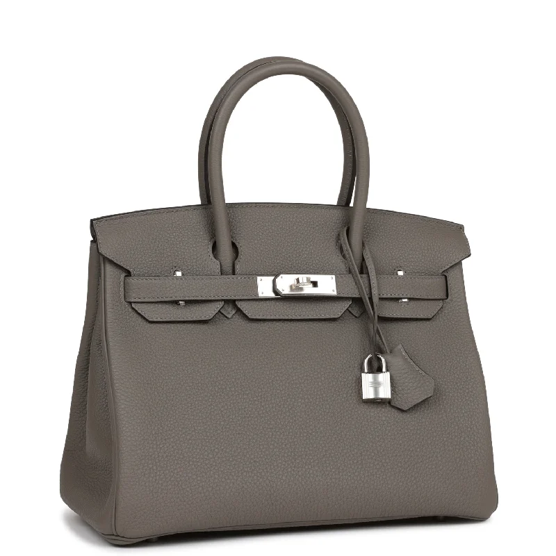 Hermes Birkin 30 Gris Meyer Togo Palladium Hardware