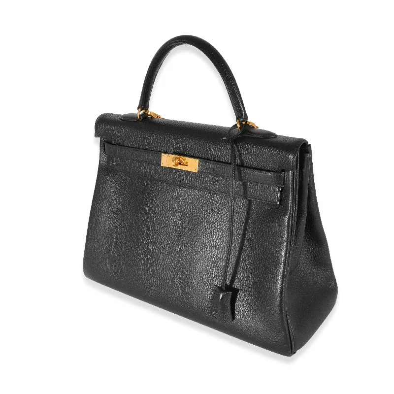 Hermes Black Ardennes Kelly Retourne 35