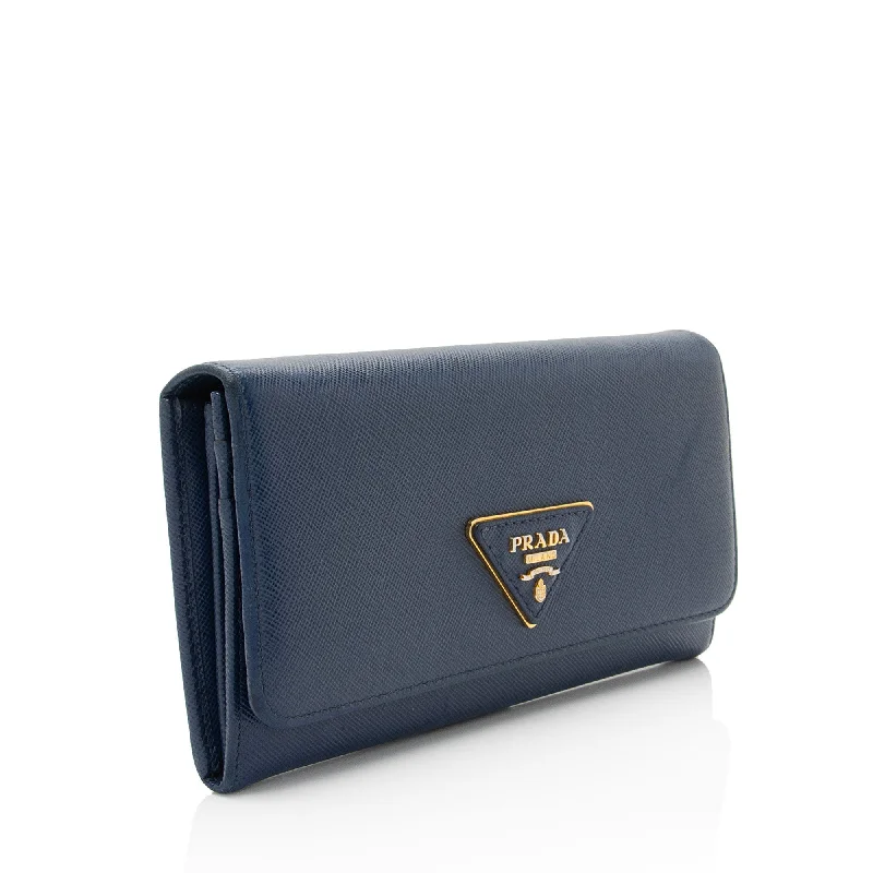 Prada Saffiano Leather Continental Wallet BCKF4h