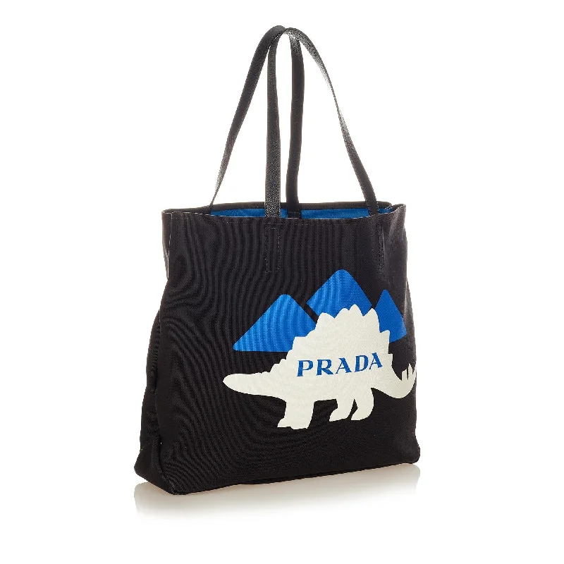 Prada Printed Canvas Tote Bag 34571