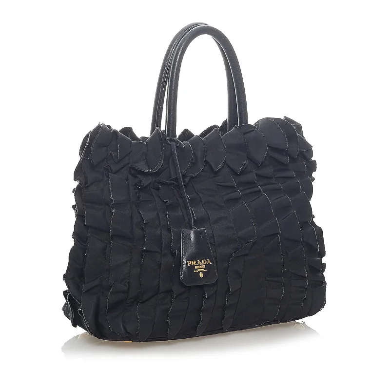 Prada Pleated Tessuto Tote Bag 33278