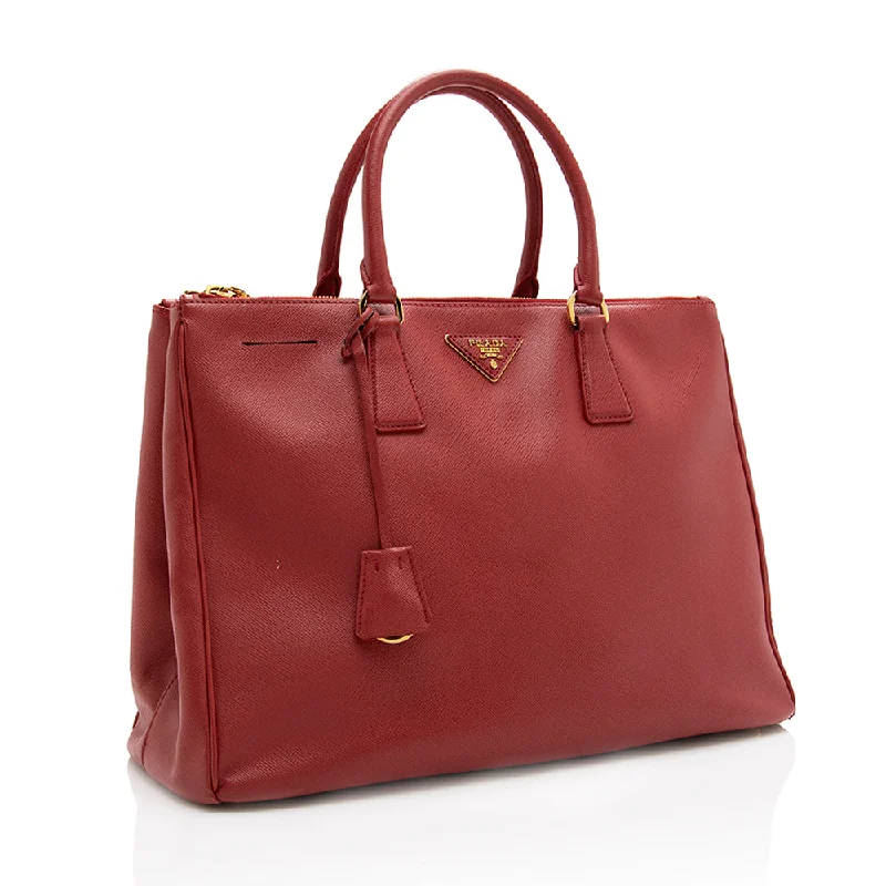 Prada Saffiano Leather Lux Double-Zip Medium Tote - FINAL SALE 18141