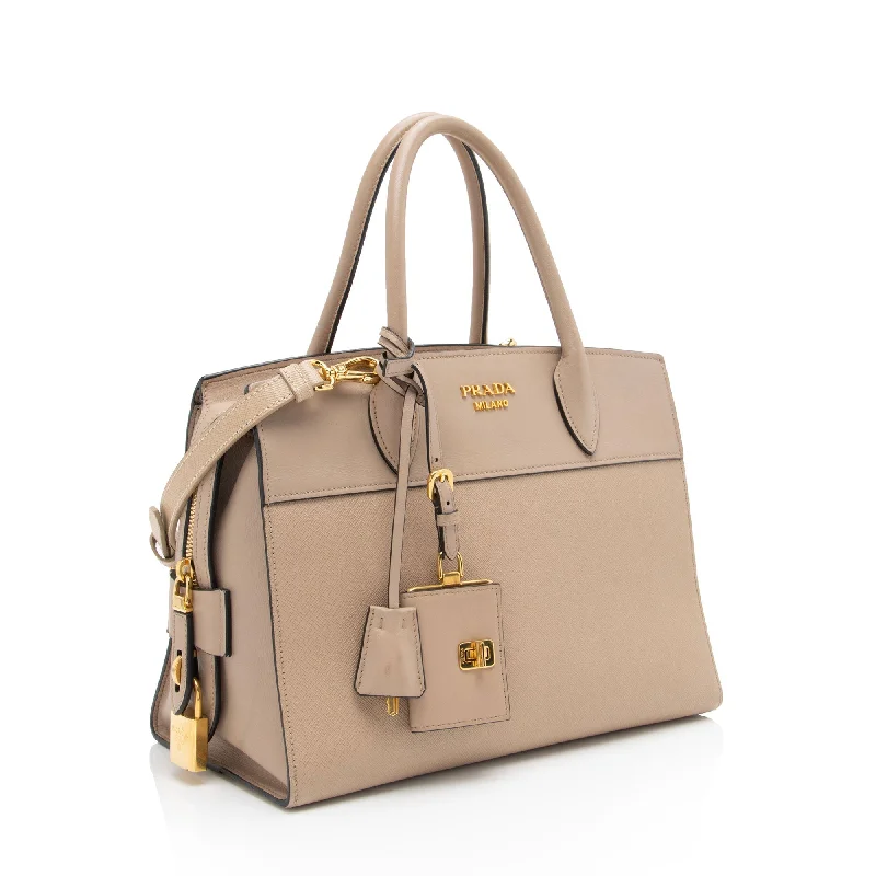 Prada Saffiano City Calf Esplanade Medium Tote 1eJe1G