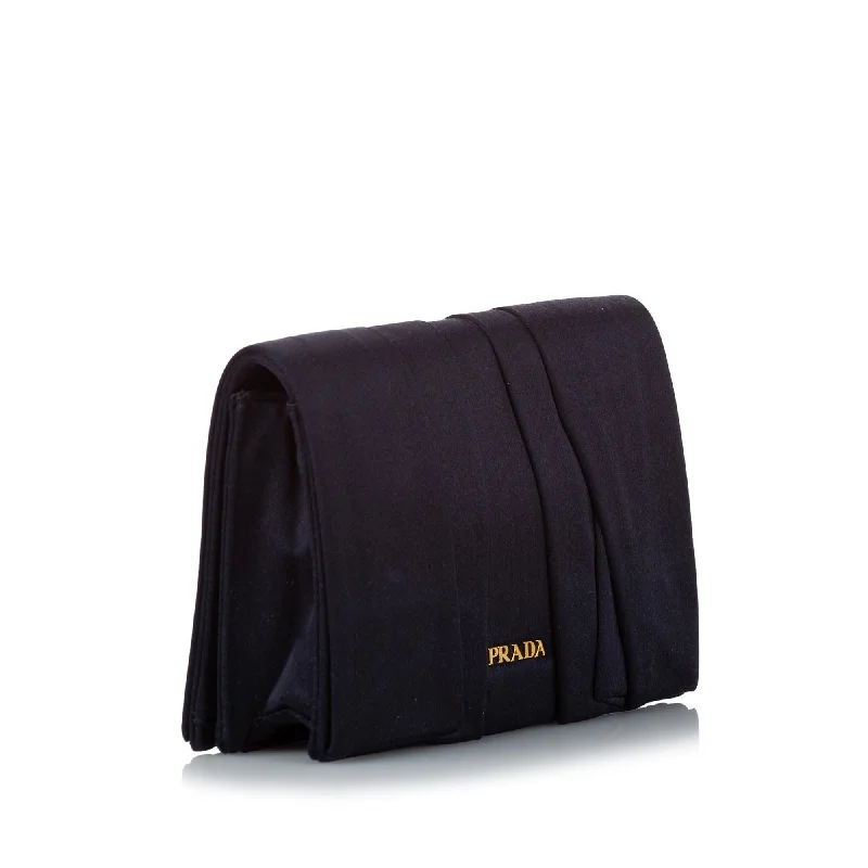 Prada Pleated Satin Clutch Bag 31019