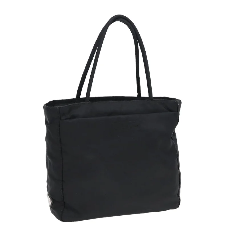 PRADA Hand Bag Nylon Black Auth bs16065