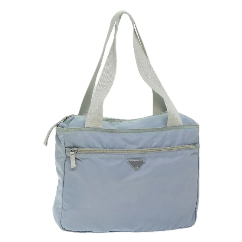 PRADA Tote Bag Nylon Light Blue Auth 69439