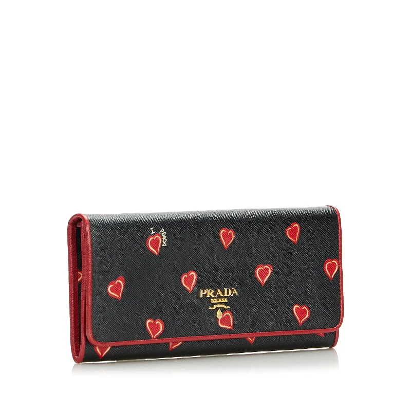 Prada Saffiano Heart Long Wallet 0YkLI9