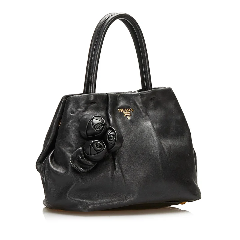 Prada Nappa Rose Leather Satchel 35414