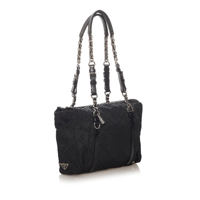 Prada Quilted Tessuto Chain Shoulder Bag 27691