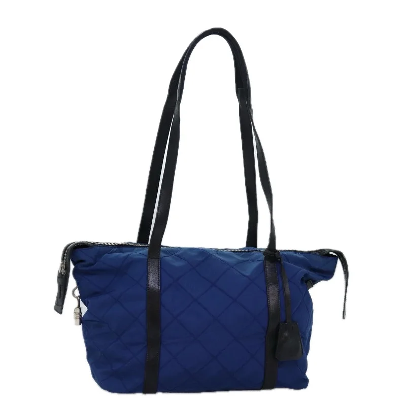 PRADA Tote Bag Nylon Blue Auth 74236