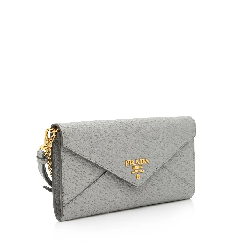 Prada Saffiano Leather Envelope Wallet on Chain Bag 97HrAQ