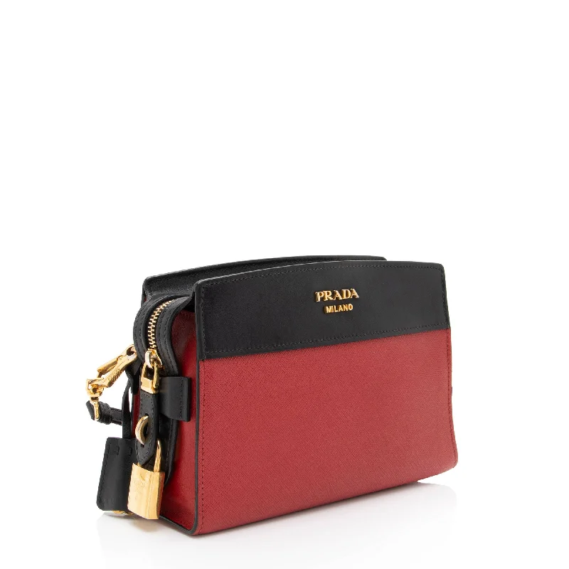 Prada Saffiano City Calf Esplanade Crossbody Bag aLiiW2